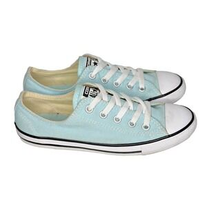 Converse All Star Shoes Womens Size 8 Light Blue Low Top Canvas Classic Sneakers